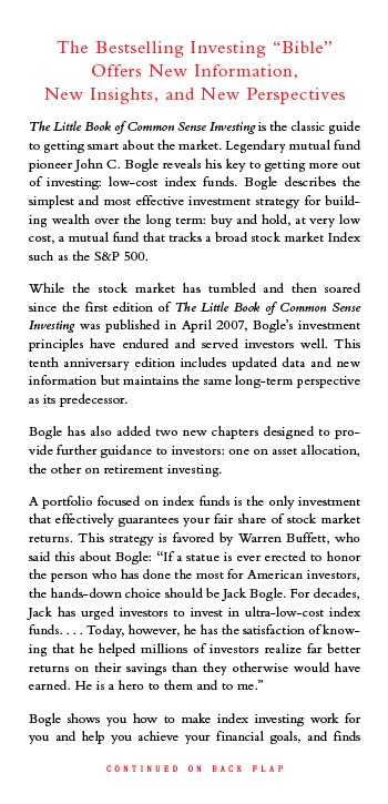 Pre Order: The Little Book of Common Sense Investing: The Only Way to Guarantee Your Fair Share of Stock Market Returns by John C. Bogle
