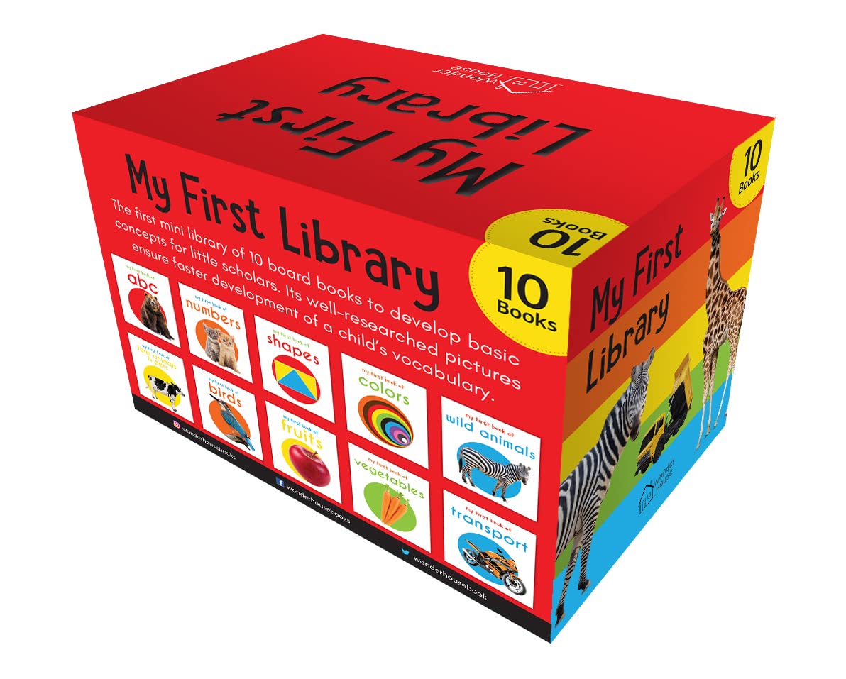 Pre Order: My First Library: Boxset of 10 Board Books for Kids