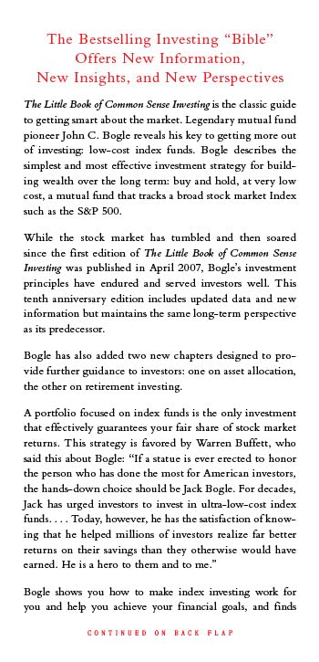 Pre Order: The Little Book of Common Sense Investing: The Only Way to Guarantee Your Fair Share of Stock Market Returns by John C. Bogle