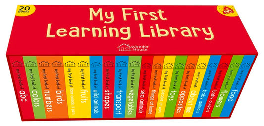 Pre Order: My First Complete Learning Library: Boxset of 20 Board Books Gift Set for Kids (Horizontal Design)