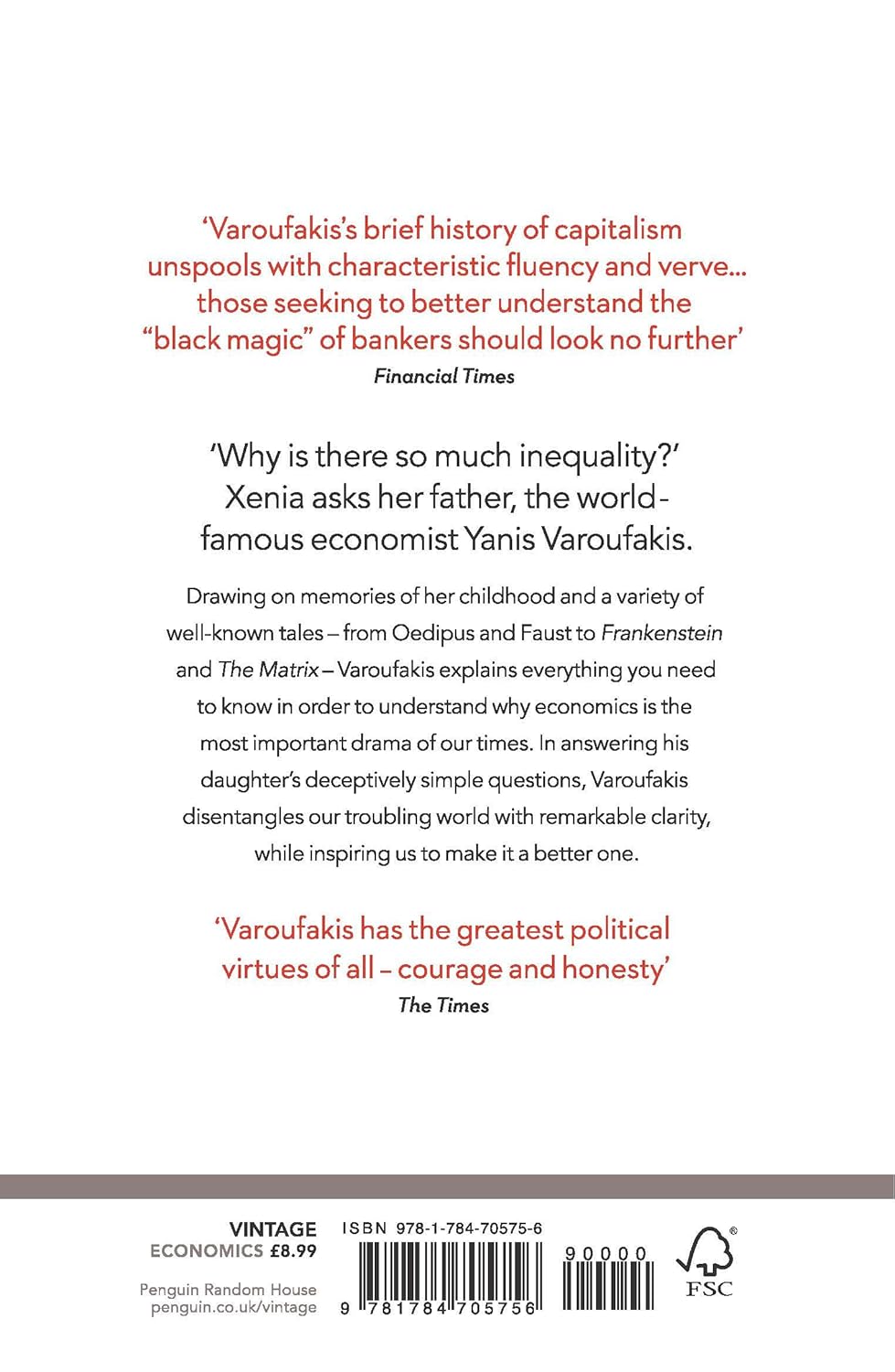 Pre Order: Talking to My Daughter: The Sunday Times Bestseller by Yanis Varoufakis