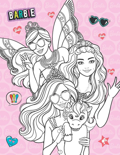 Pre Order : Barbie Colouring Book by Dreamland Publications