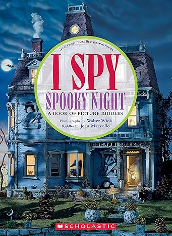 Pre Order : I SPY SPOOKY NIGHT Hardcover – Picture Book, by Jean Marzollo