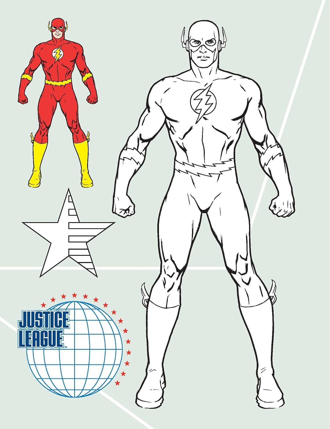 Pre Order : Justice League Copy Colouring Book by Dreamland Publications