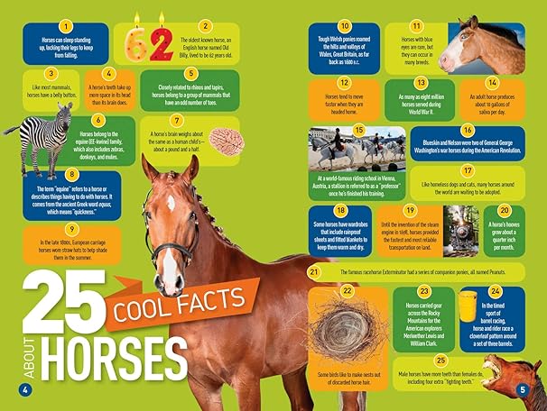 Pre Order : National Geographic Kids Readers: Gallop! 100 Fun Facts About Horses by National Geographic Kids