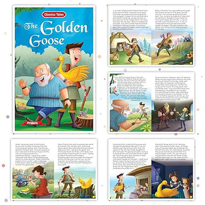 Pre Order : Set of 10 Classics Tales Story Books for Kids|English Short Stories for 3+ | Aladdin, Alibaba, Jungle Book & Others Product Bundle