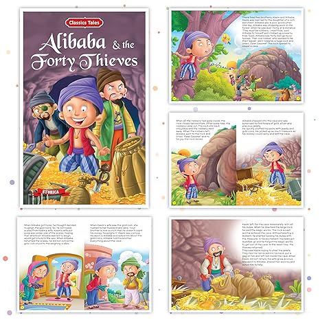 Pre Order : Set of 10 Classics Tales Story Books for Kids|English Short Stories for 3+ | Aladdin, Alibaba, Jungle Book & Others Product Bundle