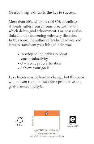 Pre Order : The Art of Laziness: Overcome Procrastination and Boost Your Productivity by Library Mindset