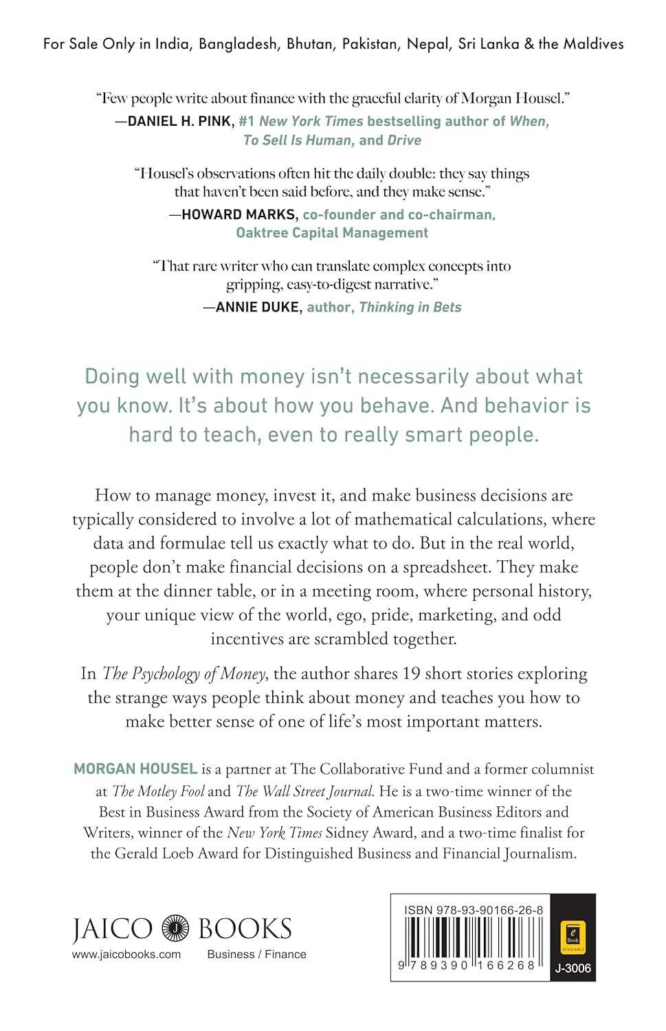 Pre Order : The Psychology of Money by Morgan Housel
