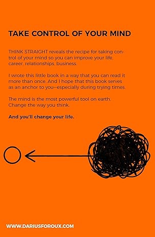 Pre Order : Think Straight: Change your thoughts, Change your life by Darius Foroux