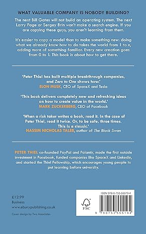 Pre Order : Zero to One: Notes on startups, or how to build the future by Peter Masters, Blake,Thiel